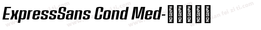 ExpressSans Cond Med字体转换